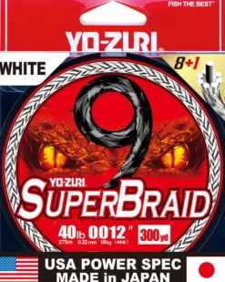 Yo-Zuri Superbraid 9 Braided Line White