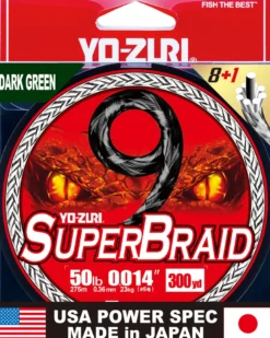 Yo-Zuri Superbraid 9 Braided Line Dark Green